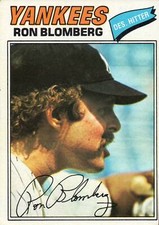 1977 Topps # 543  Ron Blomberg New York Yankees