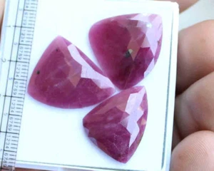40.20 Ct 100% Natural Brolite Top Collection Blood Red Ruby Sapphire Cut Gems - Picture 1 of 5