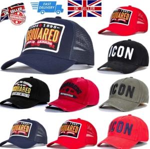 Men Dsquared2 Baseball Hat ICON Cap strap back Baseball Cap Hat - Picture 1 of 44