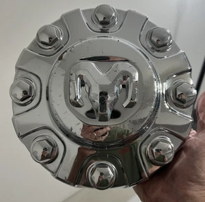 GENUINE DODGE RAM 2500 3500 SRW Center Cap CHROME 6PG02TRMAB (READ DESCRIPTION) - Picture 1 of 13