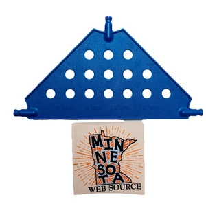 Placa base de paneles medios 8 Knex azul triángulo 5-1/8" - piezas estándar K'nex - Imagen 1 de 5