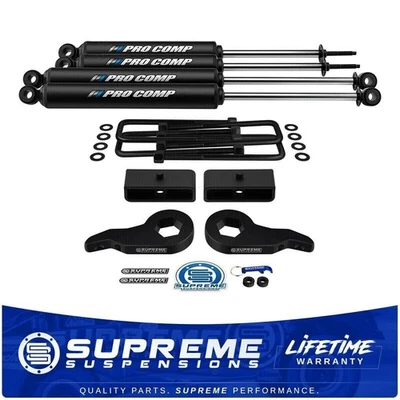 1-3" Front 1.5" Rear Lift Kit + Shocks For 00-10 Chevy Silverado GMC Sierra HD - Image 1 of 4