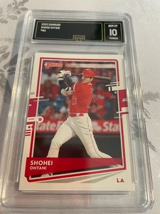 SHOHEI OHTANI ANGELS 2020 DONRUSS # 94 GRADED 10 L@@@K - Picture 1 of 2