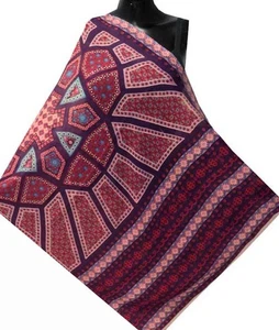 KASHMIR JAMAVAR WOOL PASHMINA ABSTRACT WINTER WARM SHAWL WRAP THROW STOLE SCARF - Picture 1 of 7