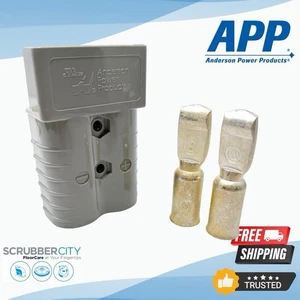 Authentic Anderson SB350 Connector Kit Gray 4/0 AWG 6320G2 1x Housing 2x Contact - Bild 1 von 1