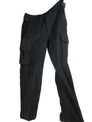 Pantalones para hombre Mason's 32x30 gris algodón hebilla lateral excedente carga de campo Foto 1 de 4