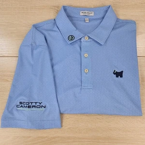Men's XL Peter Millar Summer Comfort Scotty Cameron AOP Pattern Golf Polo Shirt - Picture 1 of 9