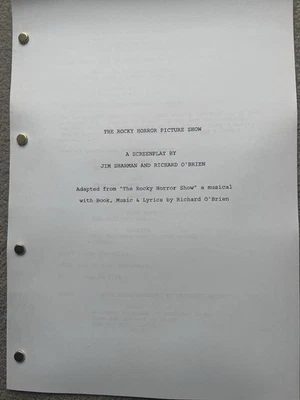 The Rocky Horror Picture Show Film Script / Screenplay. Richard O’Brien. - Image 1 of 2
