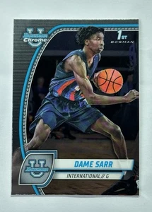 2024-25 Topps Bowman Chrome U - 1st Bowman Dame Sarr #17 International - Picture 1 of 2
