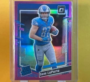 2023 Panini Donruss - Rated Rookie Sam LaPorta #332 Optic Preview Pink Prizm... - Picture 1 of 1