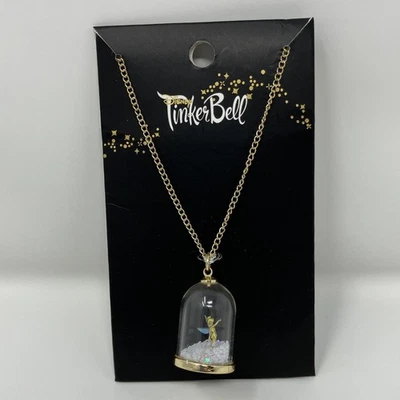 Disney Peter Pan Campanilla de Polvo Pixie Cúpula Collar Ella Nuevo Raro Foto 1 de 4