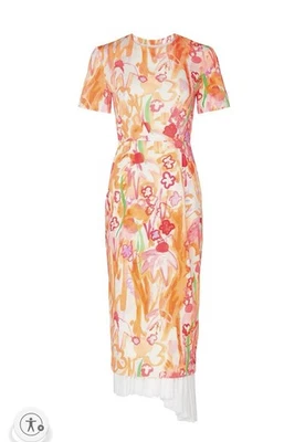 NWT Marni Watercolor Floral Layered Dress Sz 10 - Image 1 of 4
