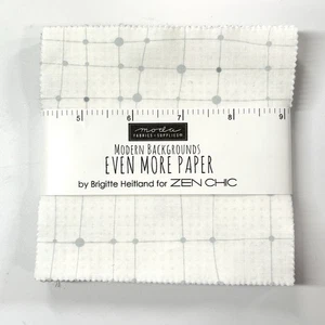 Moda MODERN BACKGROUND EVEN MORE Zen Chic CHARM PACK 42 5in squares QUILT FABRIC - Picture 1 of 2