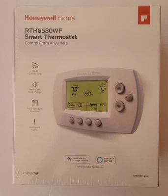 Honeywell Home RTH6580WF Wi-Fi Smart Thermostat Control From Anywhere - Image 1 of 2