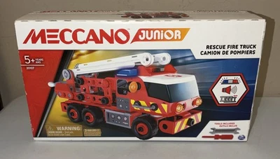 MECCANO JUNIOR SOCCORSO CAMION DEI POMPIERI KIT COSTRUZIONE LUCE SUONO AGE5+ 20107 - Immagine 1 di 4