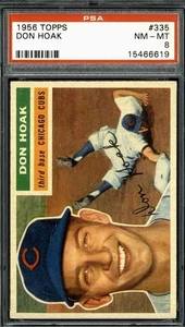 1956 Topps #335 Don Hoak (Centered) - PSA 8 - Picture 1 of 2