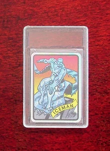 Iceman 1990's MARVEL UNIVERSE SERIES 1 VENDING MACHINE PRISM STICKER - Picture 1 of 4