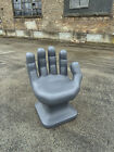 Dark Gray right HAND SHAPED CHAIR 32" tall adult size 70's Retro iCarly NEW