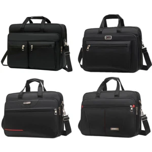 15.6'' Mens Laptop Bag Notebook Briefcase Cases Business Shoulder Crossbody Bags - Picture 1 of 29