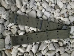 US Army Uniform Koppel Lochkoppel gebr aus Depot Vietnam Belt USMC Marines Navy - Bild 1 von 1