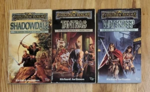 Forgotten Realms Avatar trilogy 3 books lot Shadowdale Tantras Waterdeep ADnD - Picture 1 of 2