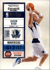 2010-11 Playoff Contenders Patches Mavericks Basketball Card #37 Jason Kidd
