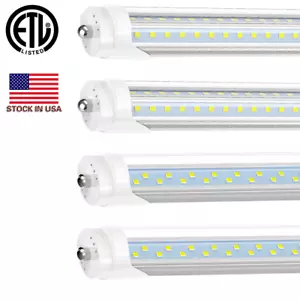 25Pcs 8FT LED Shop Light Bulbs Single Pin FA8 T8 72W 6000K Garage Ceiling Lights - Picture 1 of 14