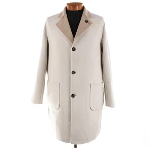 Kired Kiton NWT Parana Cashmere Reversible Jacket Size 52 (L US) In Beige - Picture 1 of 14