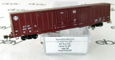 N Scale 60' Bx-166 Box Car - Santa Fe #621307 - Atlas #50004075 - Image 1 of 2