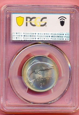 IRELAND -1964 - SILVER - GEM TONED - PCGS MS65 CERTIFIED Cover