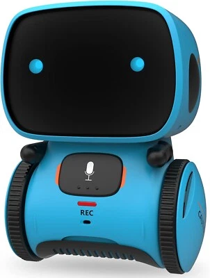 Gilobaby Smart interaktives sprachgesteuertes Roboterspielzeug 3 Touch-Kontrollbereiche 3+