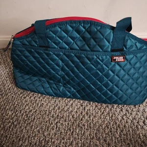 Polar Pack 12 Dosen gesteppte Tragetasche isoliert Kühltasche türkis 12"x6"x8,5" Strandtasche - Bild 1 von 9