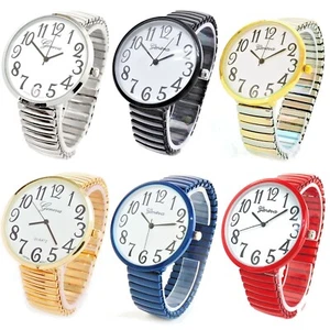 Reloj STC súper grande con banda elástica facial fácil de leer para mujeres y hombres - Imagen 1 de 7