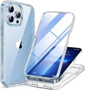 Miracase Magnetic for iPhone 15 Pro Case 6.1 MagSafe clear glitter - Picture 1 of 7