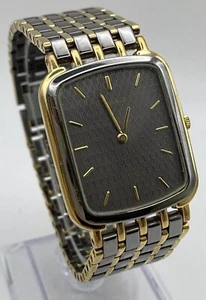 Vintage Seiko Lassale Men’s Slim Elegant GunMetal Gold Tone Watch - Picture 1 of 14