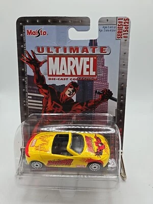 DAREDEVIL BUICK BENGAL DIE CAST CAR SERIE 1 MAISTO ULTIMATE MARVEL #15 (Bin#7) Foto 1 de 3
