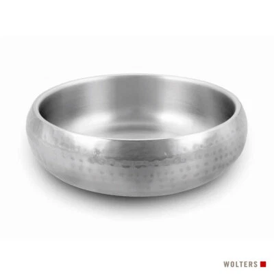 Wolters Diner Steel Napf Edelstahl gehämmert  für Hunde, rutschfest - Bild 1 von 2
