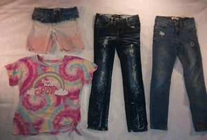 Lot Of 4 - Size 7 - Jordache - Thrill Jeans - Jordache - Tootie Roll Shorts - Picture 1 of 16
