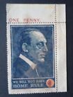 Edward Carson "We Will Not Have Home Rule" 1912 Protest Stamp
