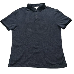 M&S Autograph Polo Shirt Men Size M Navy Blue Mix Summer Casual Top Pure Cotton - Imagen 1 de 7