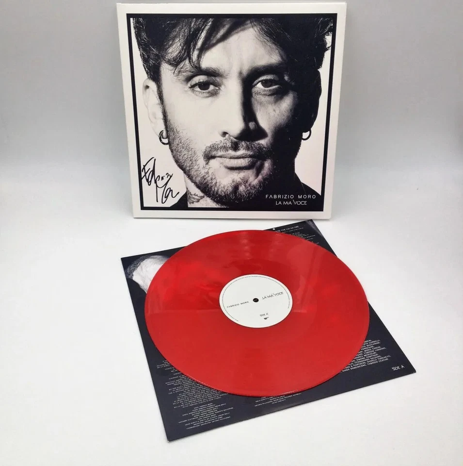 Vinile “La mia voce” autografato da Fabrizio Moro (Lp Rosso Edizione Limimita... - Immagine 1 di 1
