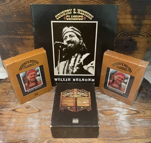Willie Nelson - Time-Life Country Western Classics - Two 8 Tracks Box w/ Book - Picture 1 of 4