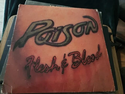 Винтажная Виниловая Пластинка ЯД Плоть и Кровь Б/у Куртка Показывает Износ в Хорошем Состоянии - Изображение 1 из 4