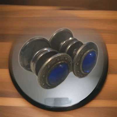 Cobslink Deco Madreperla - Piedra Azul Gemelos Snap Link Patente 1920 Foto 1 de 4