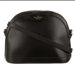 Kate Spade Sylvia XL Dome Black Leather Zipper Crossbody Bag - Picture 1 of 12