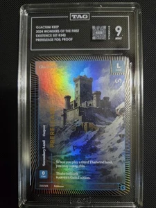 Wonders of the First Prerelease Foil Proof - Glacium Keep *SSP* TAG 9 - Picture 1 of 1