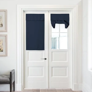 French Door Curtains for Small Door Window Thermal Insulated Noise Reducing B... - Picture 1 of 6