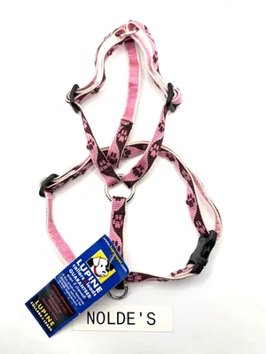 Lupine (S) Roman Harness 12"-20" in Tickled Pink design 1/2" wide (DS 104 TF59) - Image 1 of 3