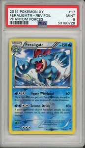 2014 Pokemon XY Phantom Forces Feraligatr Rev. Foil #17 PSA 9 - Picture 1 of 2