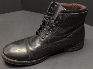 Botas al tobillo Base London para hombre de cuero negro talla 43 EUR? - Imagen 1 de 6